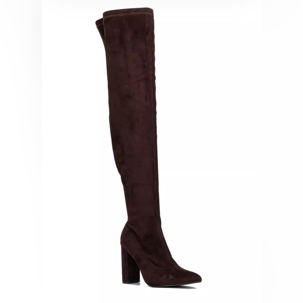 New York & Company Dark Brown Chocolate Over-the-Knee Boots